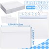 Pralb 200Pcs Envelopes Self Seal, 4 x 6 Blank White Kraft Paper Envelopes Self Seal Business Envelopes for 4x6 Cards, Photos, Weddings, Invitations,No Window