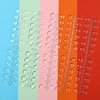 120 Pcs False Nail Display Tips Nail Art Display Chart Nail Art Color Display Tips Tool Swatch Sticks with Adhesive Sticker for Nail Polish Training Practicing (Transparent)