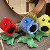 Dyharnsty 3Pcs Plants vs Zombies Plush Toys Peashooter,Snow Pea & Fire Pea, Soft Figure Doll, Plants vs Zombies Toys PVZ Plush Plants 1 2 Set