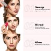 KIMUSE Cream Contour Stick Duo-Cream Blush & Bronzer Shaping Stick-Creamy Pigmented, Long Lasting Vegan Face Make Up Sticks