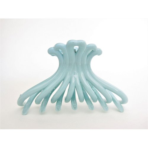 Generic Sky blue acrylic hair claw clip for medium fine hair