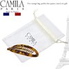 Camila Paris CP1578 2 Pack French Banana Clip Hair Comb Classic Girls Updo Flexible Ponytail Holder Interlocking Banana Combs, Fashion Durable Styling Hair Accessories for Women, Made in France