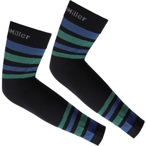 Doc Miller Compression Sleeves for Arms Women, 15-20 mmHg Arm Compression Sleeves Men, Compression Sleeve For Pain Relief from Lymphedema, Tendonitis, 1 Pair Medium Green Blue Arm Sleeves for Men