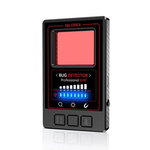 SELOWEA Hidden Camera Detectors, Anti Spy, Car GPS Tracker, Portable RF Signal Finder, Bug Sweeper, Listening Device Detector for Airbnb Office Car Hotel Travel