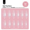 Beetles Tipex Instant Apex Nail Tips,120Pcs Pre-building & Pre-Etched Gel Nail Tips Long Coffin Thicker Acrylic Nails Strong Full Cover False Nail Extension Building Gel Press-on Nails for Flat Nails
