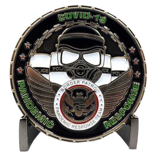 CL4-15 Border Patrol Response Team Thin Green Line Police Challenge Coin CBP