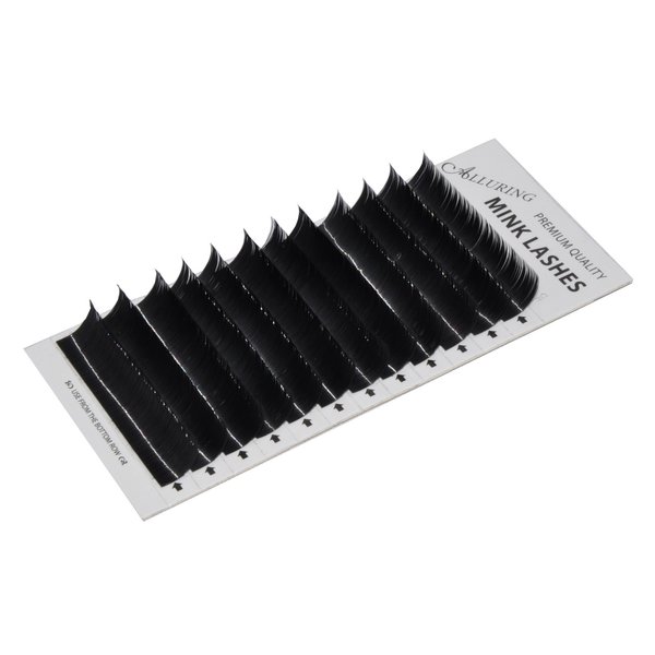 Alluring Premium Mink Lashes for Eyelash Extensions C curl .20 thickness