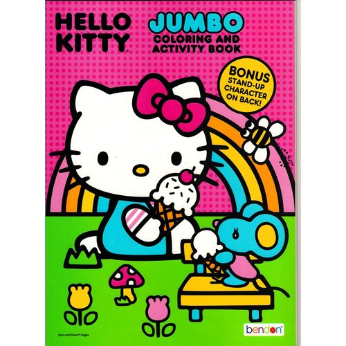 Hello Kitty Coloring and Acitivty Book Super Bundle for Kids, Girls – Set Includes Stickers, Kids Coloring Book and More