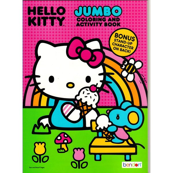 Hello Kitty Coloring and Acitivty Book Super Bundle for Kids, Girls – Set Includes Stickers, Kids Coloring Book and More