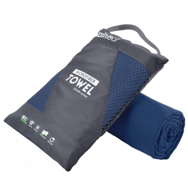 Rainleaf Microfiber Towel Perfect Travel & Sports &Camping Towel.Fast Drying - Super Absorbent - Ultra Compact.Suitable for Backpacking,Gym,Beach,Swimming,Yoga
