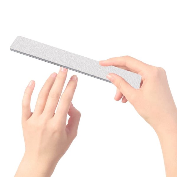 Bzbuy Jumbo Nail File 50 PCS Professional Double Sided 100/180 Grit Nail Files Emery Board Zebra Manicure Pedicure Tool and Nail Buffering Files