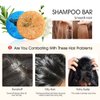 LIYALAN Shampoo Bar for Hair Solid Soap(2 Pack) Rosemary and Jasmine Organic Shampoo Bar,Deep Cleansing Hair Shampoo for Fine & Oily Hair