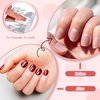 1000 Pcs Nail Polish Remover Gel Nail Polish Remover Foil Nail Wraps with Pre Attached Lint Pad for Removing Nail Polish, Silver