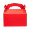 Juvale 24-Pack Treat Boxes - Candy Gable Boxes for Party Favors, Birthday, Wedding, Baby Shower (Red, 6.2x3.5x3.6 In)