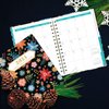 Ymumuda 2024 Planner, 12-Month Weekly Monthly Planner from JAN.2024 to DEC.2024, 8.4" X 6", Spiral Planner Notebook with Stickers, Elastic Closure, Inner Pocket, Sticky Index Tabs, Floral 01