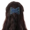 CCbeauty 6 Pcs Magic Hair Comb Elastic Beaded Hair Clips Women Decorative Accessories,Bride Double Slides Stretching Hairpins Combs for Ladies Girls Popular Hairstyles