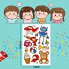 Partywind 380 Styles (30 Sheets) Luminous Tattoos for Kids, Mixed Styles Temporary Tattoos Stickers with Mermaid/Dinosaur/Space/Pirate for Boys and Girls, Glow Party Supplies Gifts