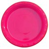Exquisite 7 Inch. Dessert Plates Cerise Plastic Plates Disposable, 100 Count Cerise Plate Set, Disposable Plates For Party, Plastic Plates For Party, Great Party Supplies & Plastic Party Plates