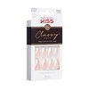 KISS Classy Nails, Press-On Nails, Nail glue included, The BOSS', Silver, Medium Size, Coffin Shape, Includes 28 Nails, 2g Glue, 1 Manicure Stick, 1 Mini file