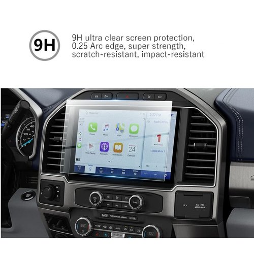 MBSIX Tempered Glass Screen Protector Compatiple with 2022-2024 Super Duty 12 Inch Touch Screen,HD Clear,Scratch-Resistant,Anti Glare,Protecting Super duty 12 Inch Screen