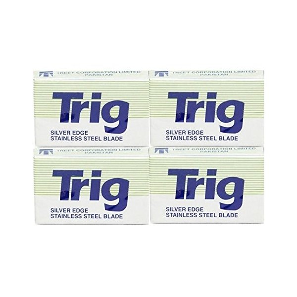 40 Treet Trig Silver Edge Double Edge Razor Blades
