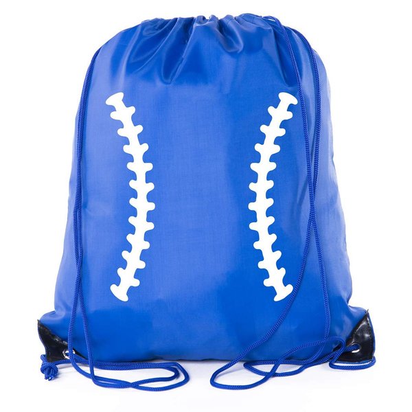 Mato & Hash Boys Drawstring Backpack Baseball Bags 1-10 Pack Bulk Options - 3PK Royal CA2500Baseball S4
