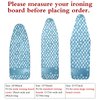 Extra-Wide Ironing Board Cover and Pad Replacement with Scorch and Stain Resistant Thick Padding and Elasticized Edge 18" x 49" Ironing Board Covers 4 Fasteners and 1 Protective Scorch Mesh Cloth