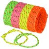 Bedwina Friendship Bracelets For Kids - (pack Of 144) Neon Adjustable Woven Rope Friendship Bracelets Bulk For Girls And Boys - Classroom Prizes For Kids Birthday Party Favors & Goodie Bag Stuffers