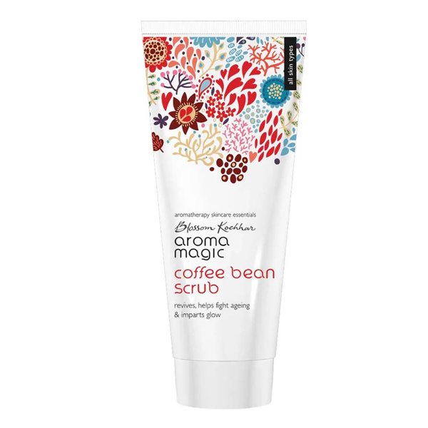 Aroma Magic Coffee Bean Face Scrub | Revive Tired Skin with Shea Butter | Deep Cleansing Exfoliating Facial Scrub | Fights Wrinkles & Age Spots | 3.38 Fl Oz (100ml)