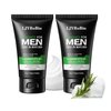 Hydrating Deep Cleaning Mens Face Wash,Daily Long Lasting Moisturizing Exfoliator Mens Face Scrub for All Skin Types,Gentle Oil Control Mens Skin Care Gifts Kit(2PCS)