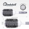 Bombshell Ceramic Round Brush — Pro Ultra Ceramic Thermal Round Hair Brush with Rubber Handle, Round Brush for Blow Drying, Curling, and Styling 2"