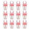 Healthcom 10 Pcs 8ml Pink Empty Lip Gloss Tube Bottle Diamond Ring Shape Plastic Refillable Lipgloss Tube Container Clear Lip Glaze Tube Wand Brush Lip Oil Vials DIY Cosmetic Lipstick Tube Makeup Tool
