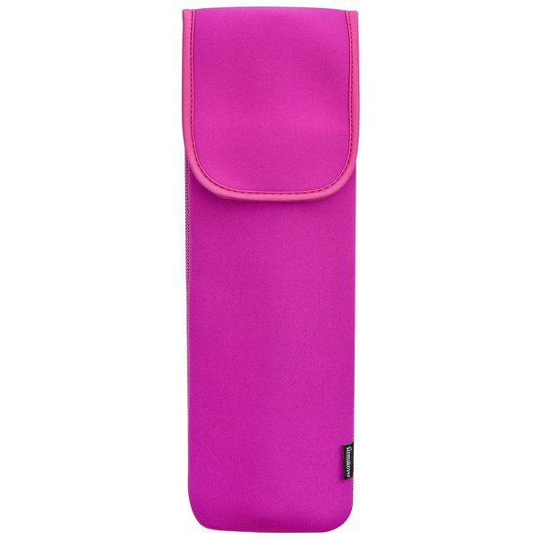Heat Resistant Neoprene Curling Iron Cover Bag, Universal Curling Iron Cover Sleeve, Flat Iron Curling Wand Travel Case Pouch for Travel, Gym, or Home, 15 x 5 Inches (Rose Pink)