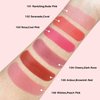 Paminify Blush Beauty Wand,Matte Face Blush Contour Wand with Cushion Applicator,Smooth Creamy Liquid Blush Wand,Blendable Blush Rouge Stick for Cheek,Cruelty-free,105 Ardour,Brownish Red