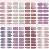 Mother's Day Gifts 8 Sheets Elegant Nail Polish Stickers & 3 Pieces Nail File,Self-Adhesive Nail Art Decals Strips Manicure Kits Nail Art Designs for Women Girls(Pure Colors)