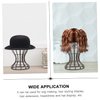 CIMAXIC 2Pcs plastic wig stand hat display wig head stand wig display holder Mannequin Wig Stand Manikin head Glasses Stand helmet stand rack portable wig stand drying rack travel hair