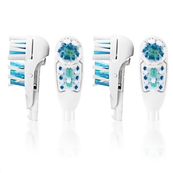 Electric Toothbrush Replacement Brush Heads - 4Pcs Travel Toothbrush Medium Adult Electric Toothbrush Head Replacements - Toothbrush Soft Bristles Spin Brush Heads Replacement Toothbrush Heads
