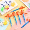 Honoson 48 Pcs Basketball Party Favors 24 Pcs Mini Basketball Games and 24 Pcs Sports Basketball Pens Basketball Hoop Pens Basketball Toys Basketball Shooting Games for Desktop Table Decorations