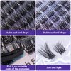 KESENXUN DIY single cluster false eyelashes Segmented self-grafting eyelashes 9-16mm Mix Eyelash Clusters DIY Lash Extension Individual (30D-280clusters-9-15MIX)