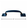 Renovators Supply Manufacturing Cabinet Handles 6 in. Black Wrought Iron Drawer Pulls/Kitchen Cabinet Handles with Mounting Hardware Pack of 6