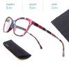 MODFANS Womens Reading Glasses Women 5 Pack Fashion Ladies Readers Comfort Spring Hinge Lightweight cateye Frame with Pouch 1.25