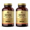 Solgar MSM 1000 mg - 120 Tablets, Pack of 2 - Supports Joints & Connective Tissue - Non-GMO, Vegan, Gluten Free, Dairy Free, Kosher - 240 Total Servings