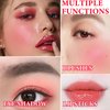 DuoZeng 4Pcs Lip Tint Stain Set,Lip Stain Long Lasting Mini Liquid Lipstick,Non-sticky,Lightweight,Matte Velvet Lip & Cheek Tint,Moisturizing Waterproof Matte Finish Lip Makeup