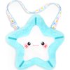 CatchCute Plush Starfish Bag Kids Handbag Crossbody Bag with Zipper,Plush Coin Bag with Adjustable Strap,Soft Plush Starfish Stuffed Purse Birthday Gift for Toddlers Kids