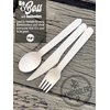 BAMBOODLERS Disposable Wooden Cutlery Set | 100% All-Natural, Eco-Friendly, Biodegradable, and Compostable - Because Earth is Awesome! Pack of 200-6.5” utensils (100 forks, 50 spoons, 50 knives)
