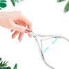 XINMEIWEN 8Pieces Cuticle Trimmer Cuticle Nipper Cuticle Remover Cuticle Cutter with Cuticle Pusher Stainless Steel Cuticle Cutter Clipper Nail Tools for Fingernails and Toenails (Silver)
