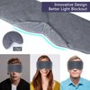 Sysrion Sleep Eye Mask - Ultra Soft Comfortable Sleeping Mask for for Home Sleep Travel Shift Work, Nose Pad Designed Light Blocking Eye Blinder, Fully Adjustable Strap and Skin Friendly