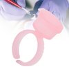 100pcs Tattoo Ink Rings Cups, Disposable Pigment Holder Makeup Glue Holder Rings Eyebrow Eyelash Extension Microblading Accessories