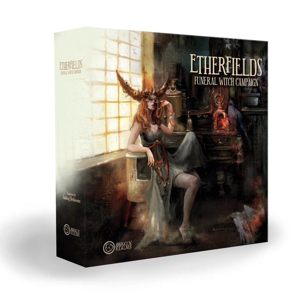 Etherfields Board Game Funeral Witch Campaign Expansion | Fantasy Strategy Game | Narrative Adventure Game for Adults | Ages 14+ | 1-4 Players | Avg. Playtime 90-180 Minutes | Made by Awaken Realms