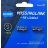 CHAIN LINK KMC MISSINGLINK 9SPD 6.5MM CARD of 2